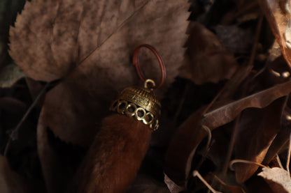 Red Fox Paw Keychain