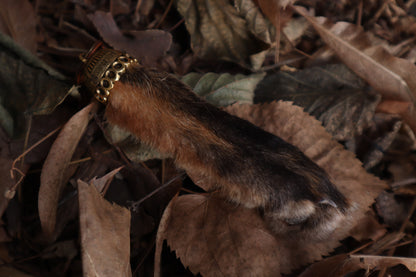 Red Fox Paw Keychain