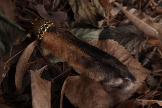 Red Fox Paw Keychain