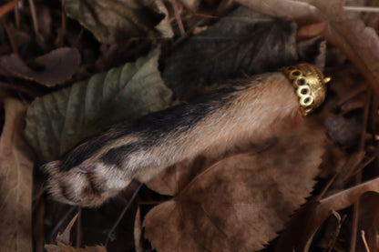 Red Fox Paw Keychain