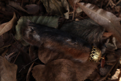 Red Fox Paw Keychain