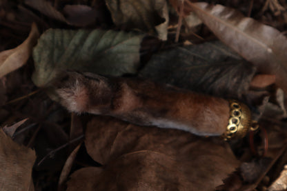 Red Fox Paw Keychain