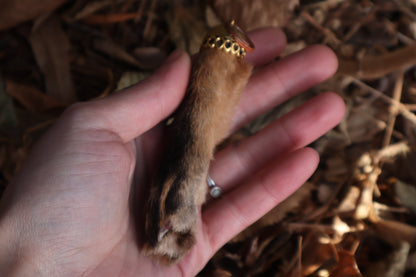Red Fox Paw Keychain