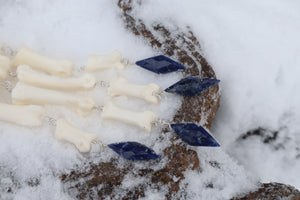 Reserved for Erin - Fluid Wolf Paw Articulation with Sodalite "Claws"