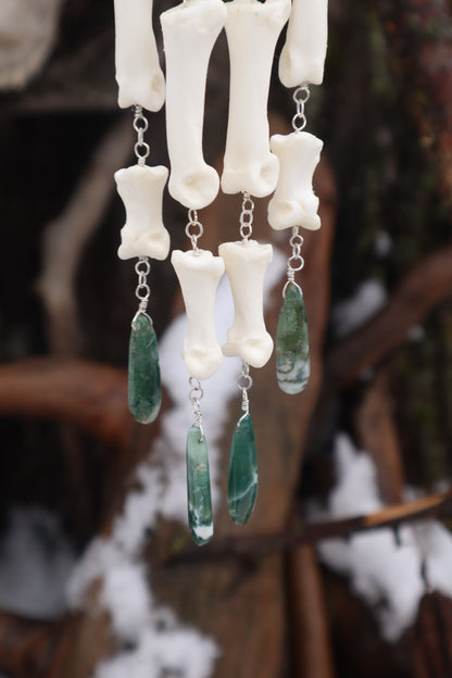 Fluid Wolf Paw Articulation with Tree Agate "Claws"