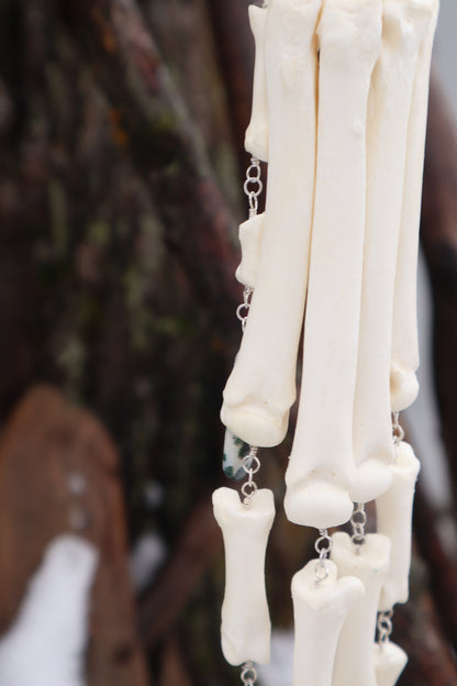Fluid Wolf Paw Articulation with Tree Agate "Claws"