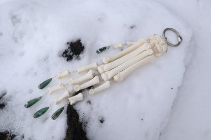 Fluid Wolf Paw Articulation with Tree Agate "Claws"