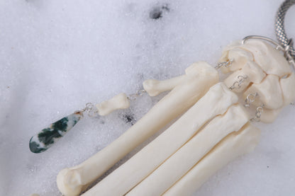 Fluid Wolf Paw Articulation with Tree Agate "Claws"