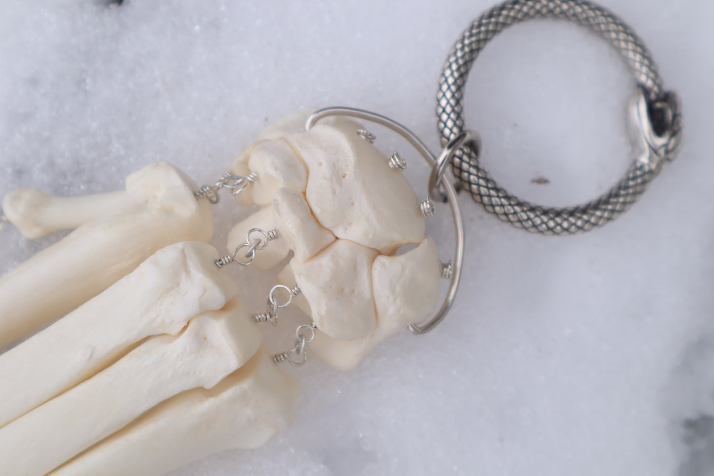 Fluid Wolf Paw Articulation with Tree Agate "Claws"