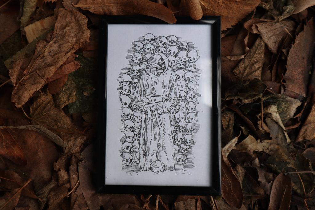 Deo Optimo Maximo - Framed Original Drawing