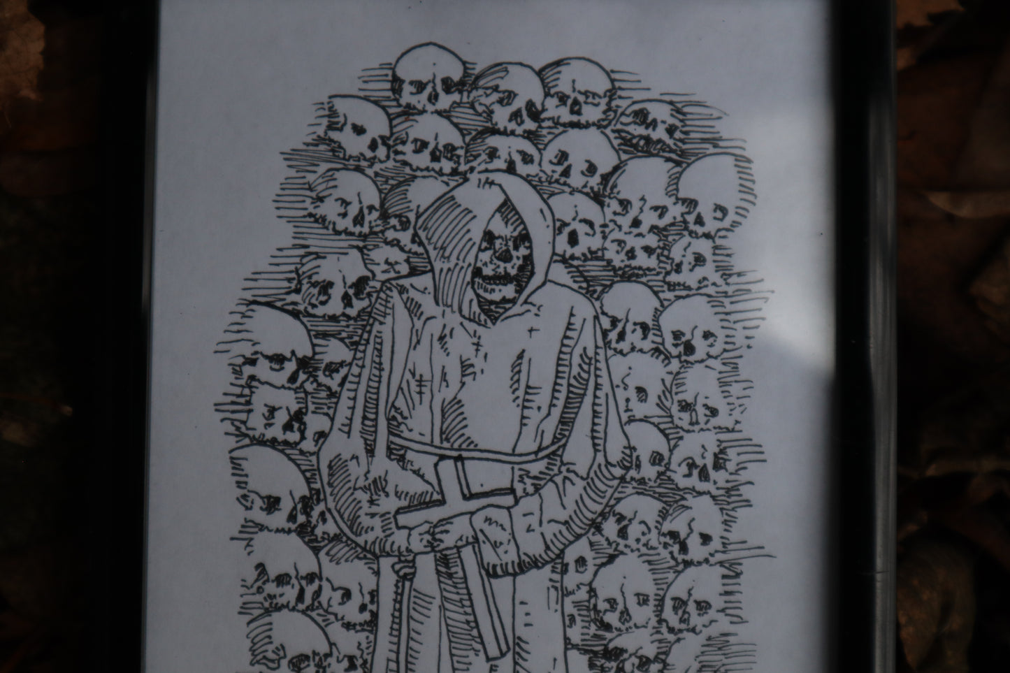 Deo Optimo Maximo - Framed Original Drawing