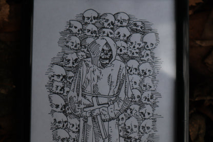 Deo Optimo Maximo - Framed Original Drawing
