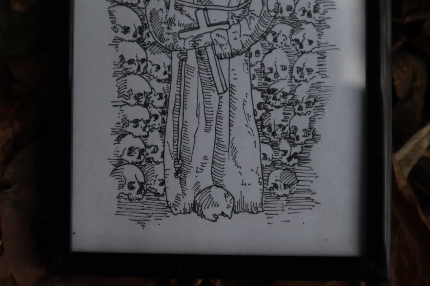 Deo Optimo Maximo - Framed Original Drawing