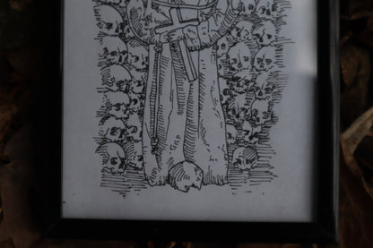 Deo Optimo Maximo - Framed Original Drawing