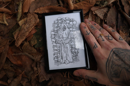 Deo Optimo Maximo - Framed Original Drawing