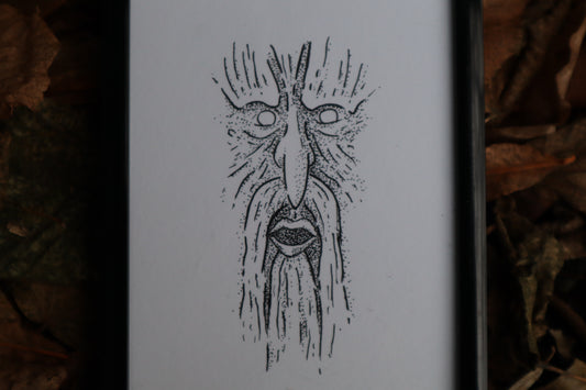 Spirit of the Forest - Framed Original Drawing