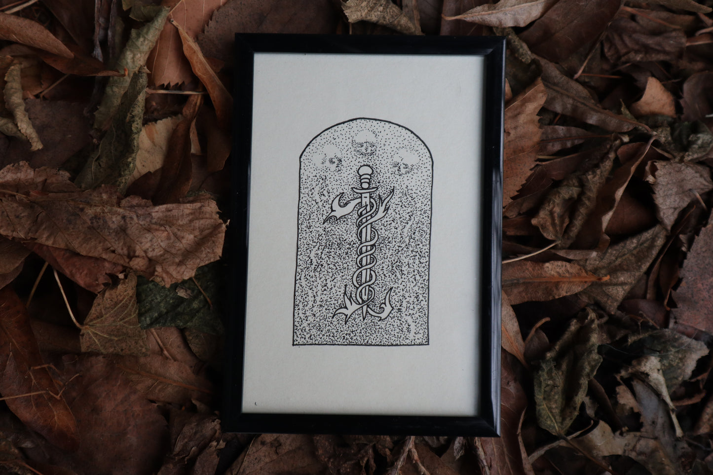 The Lands-End - Framed Original Drawing