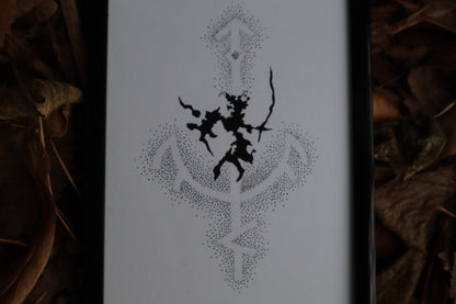 The Path of a Warrior - Framed Original Drawing