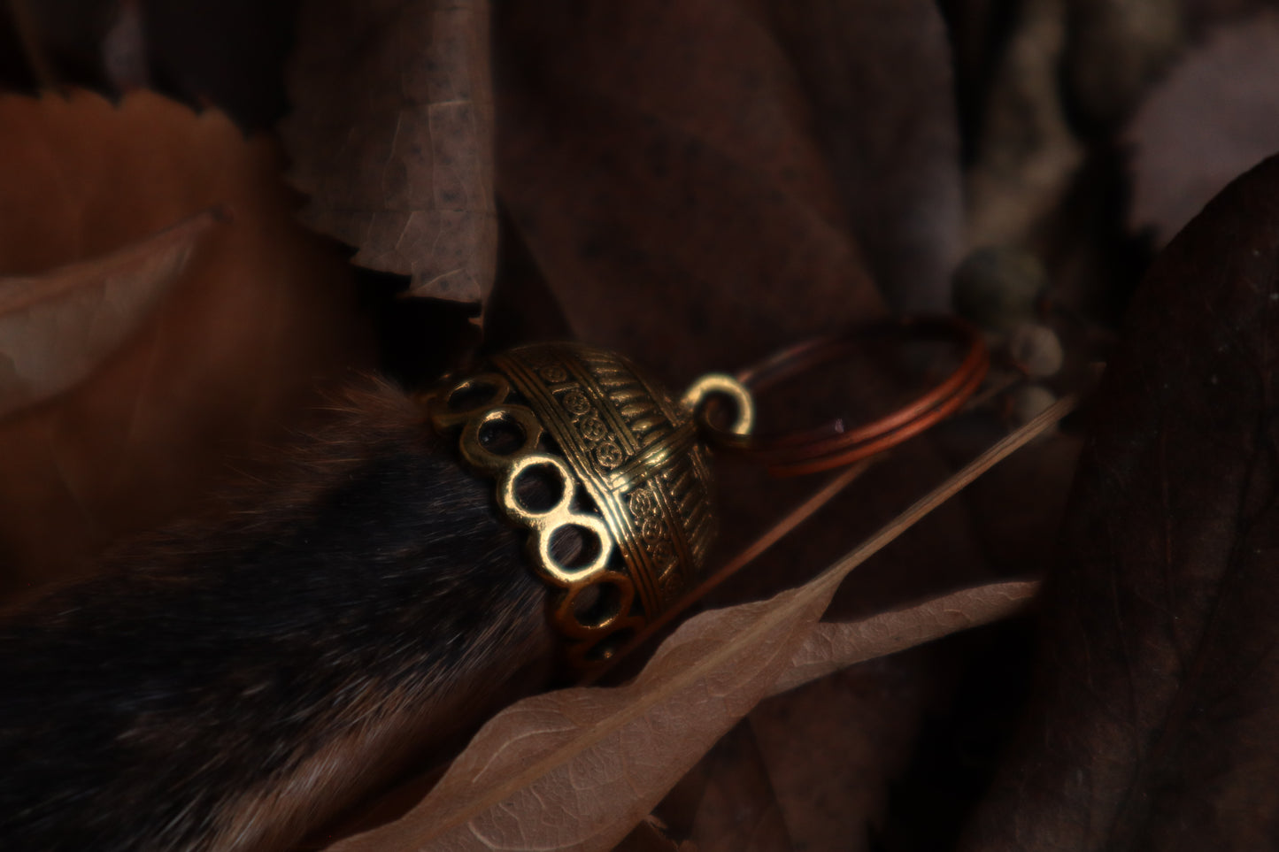 Red Fox Paw Keychain