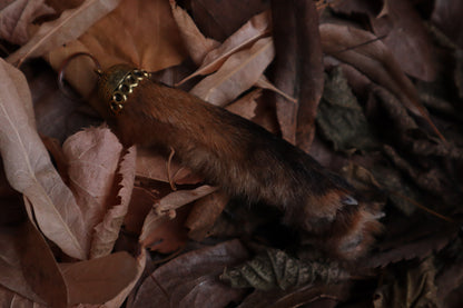 Red Fox Paw Keychain