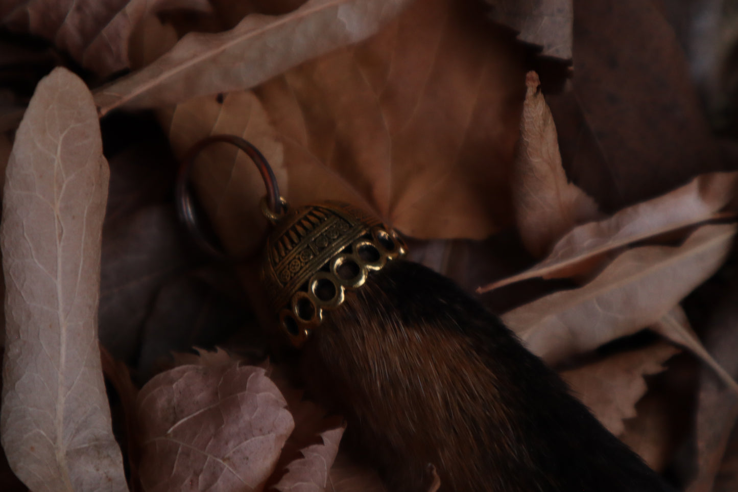 Red Fox Paw Keychain