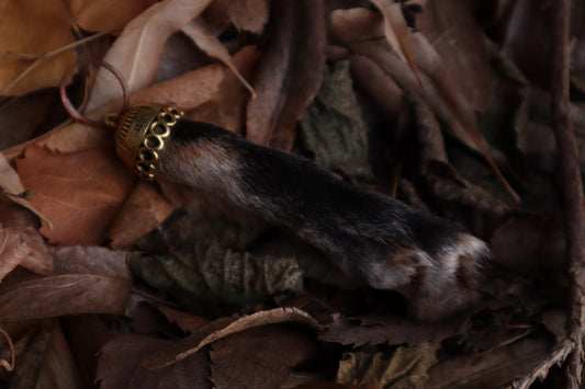 Red Fox Paw Keychain