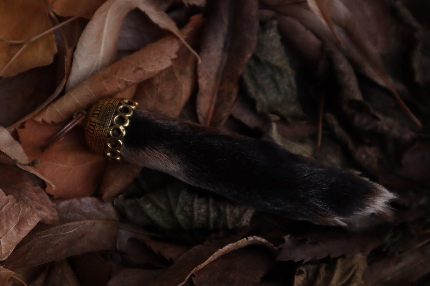 Red Fox Paw Keychain