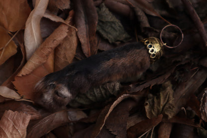 Red Fox Paw Keychain