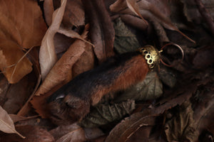 Red Fox Paw Keychain