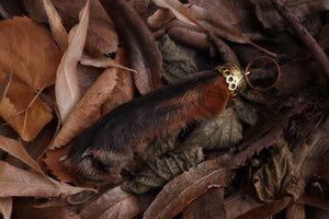 Red Fox Paw Keychain