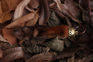 Red Fox Paw Keychain