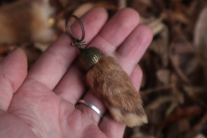 Rabbit Paw Keychain