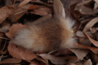 Rabbit Tail Keychain