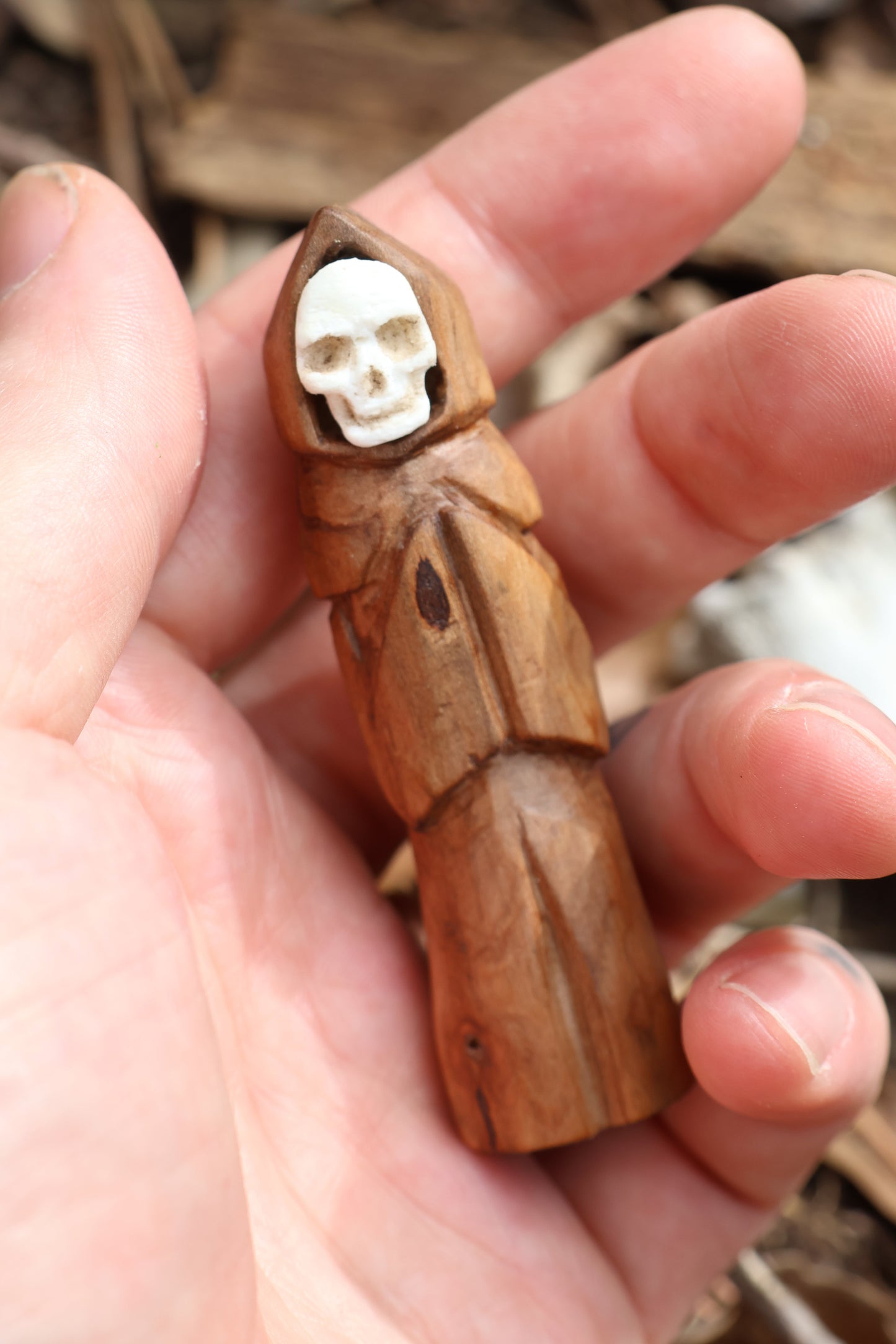 Black Walnut and Goat Skull Chaos Monk
