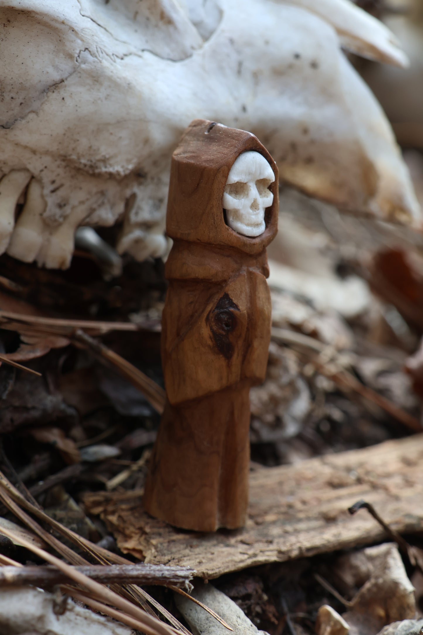 Black Walnut and Goat Skull Chaos Monk