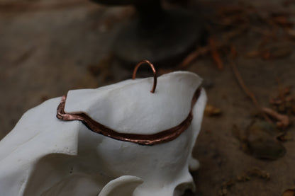 Copper Coyote Skull Offering Bowl