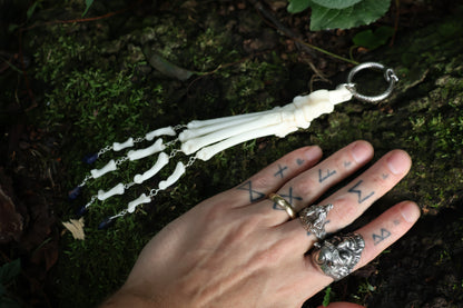 Fluid Bobcat Paw Articulation with Lapis Lazuli “Claws”
