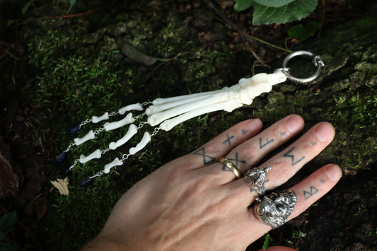 Fluid Bobcat Paw Articulation with Lapis Lazuli “Claws”