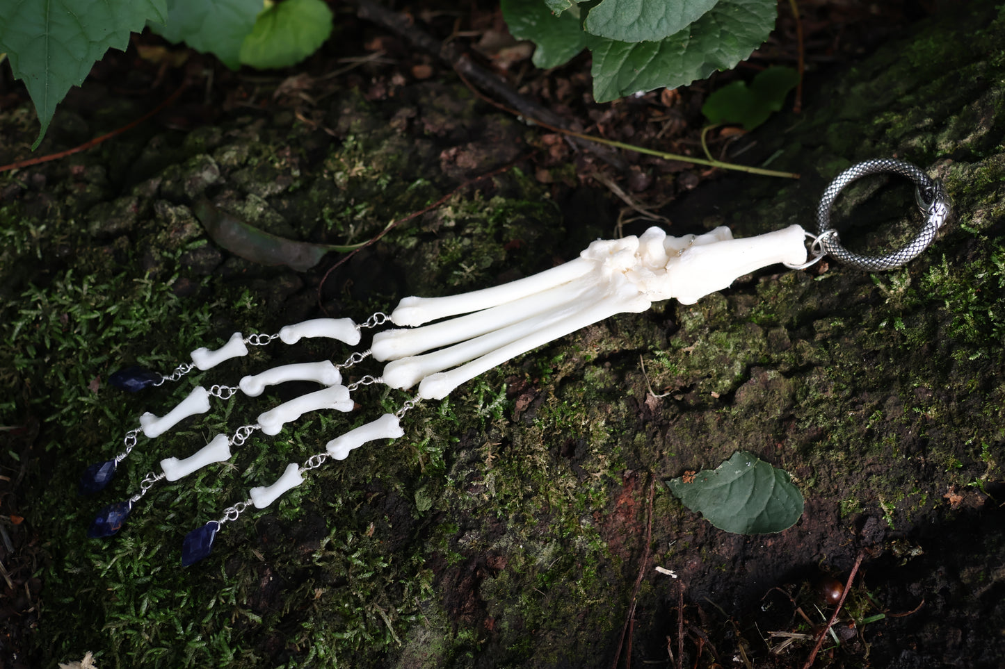 Fluid Bobcat Paw Articulation with Lapis Lazuli “Claws”