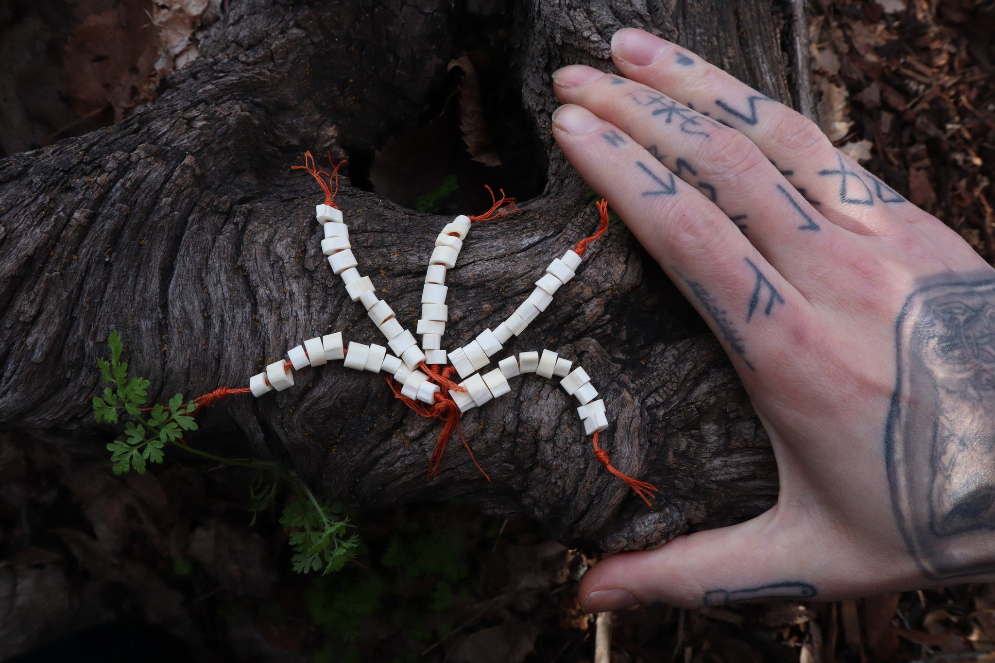 Red Fox Bone Beads