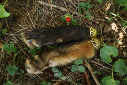 Red Fox Paw Keychains