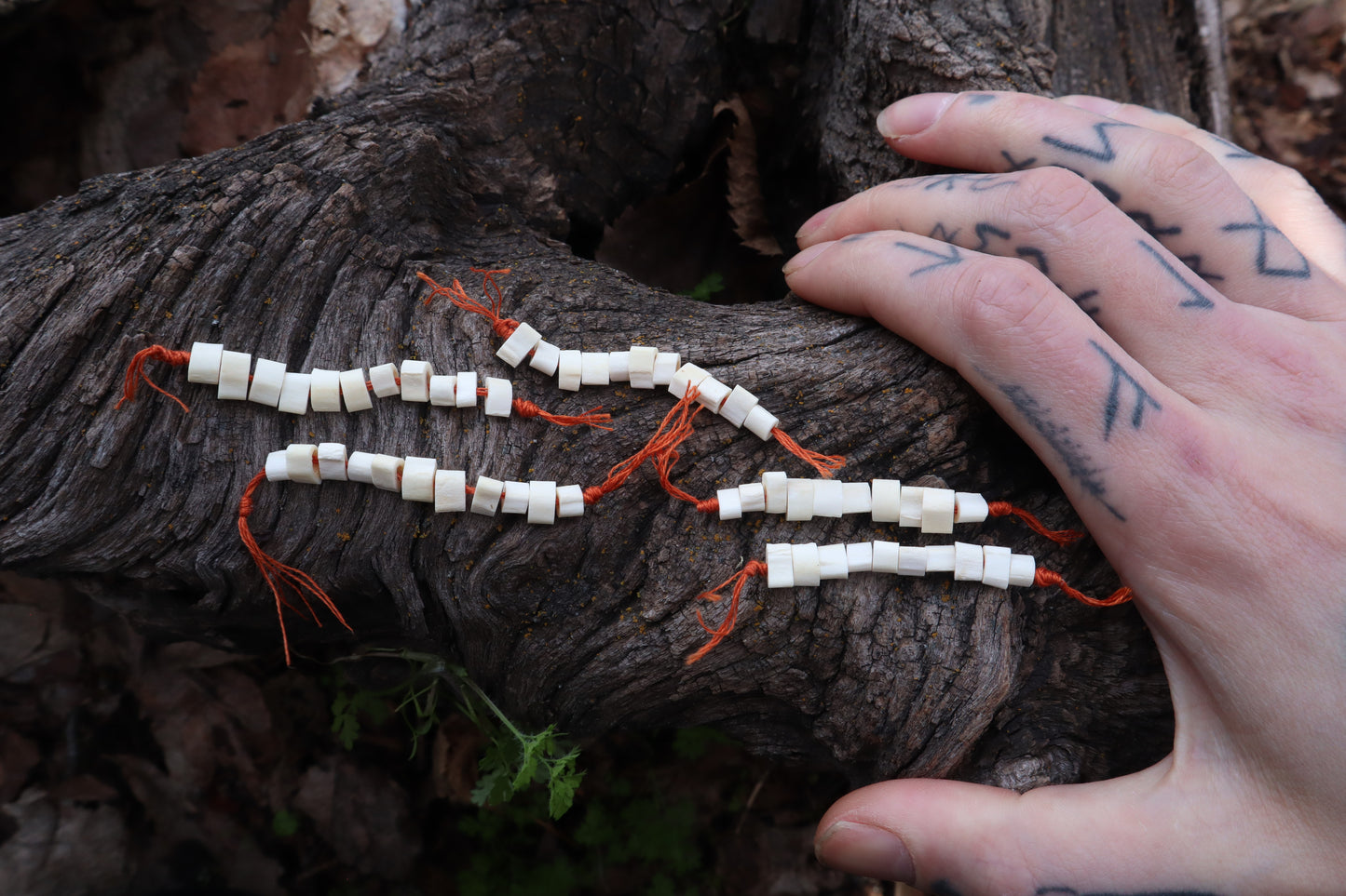 Red Fox Bone Beads
