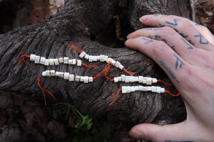 Red Fox Bone Beads