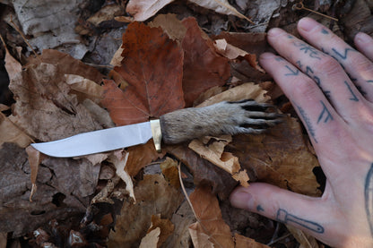 Reserved for Isabel - Raccoon Paw Knife