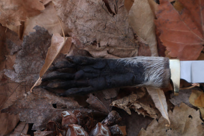 Reserved for Isabel - Raccoon Paw Knife