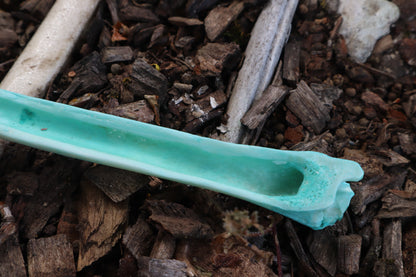 Blue Copper Whitetail Deer Tibia Incense Burner