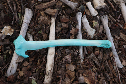 Blue Copper Whitetail Deer Tibia Incense Burner