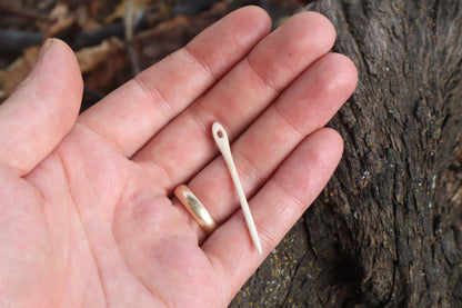 Reserved for Bertha Bee Photography - German Shepherd Bone Sewing Needle