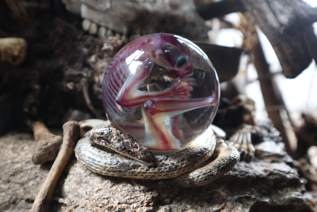 Diaphonized Sugar Glider Crystal Ball with Serpent Throne