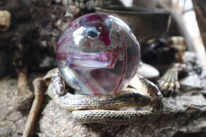 Diaphonized Sugar Glider Crystal Ball with Serpent Throne